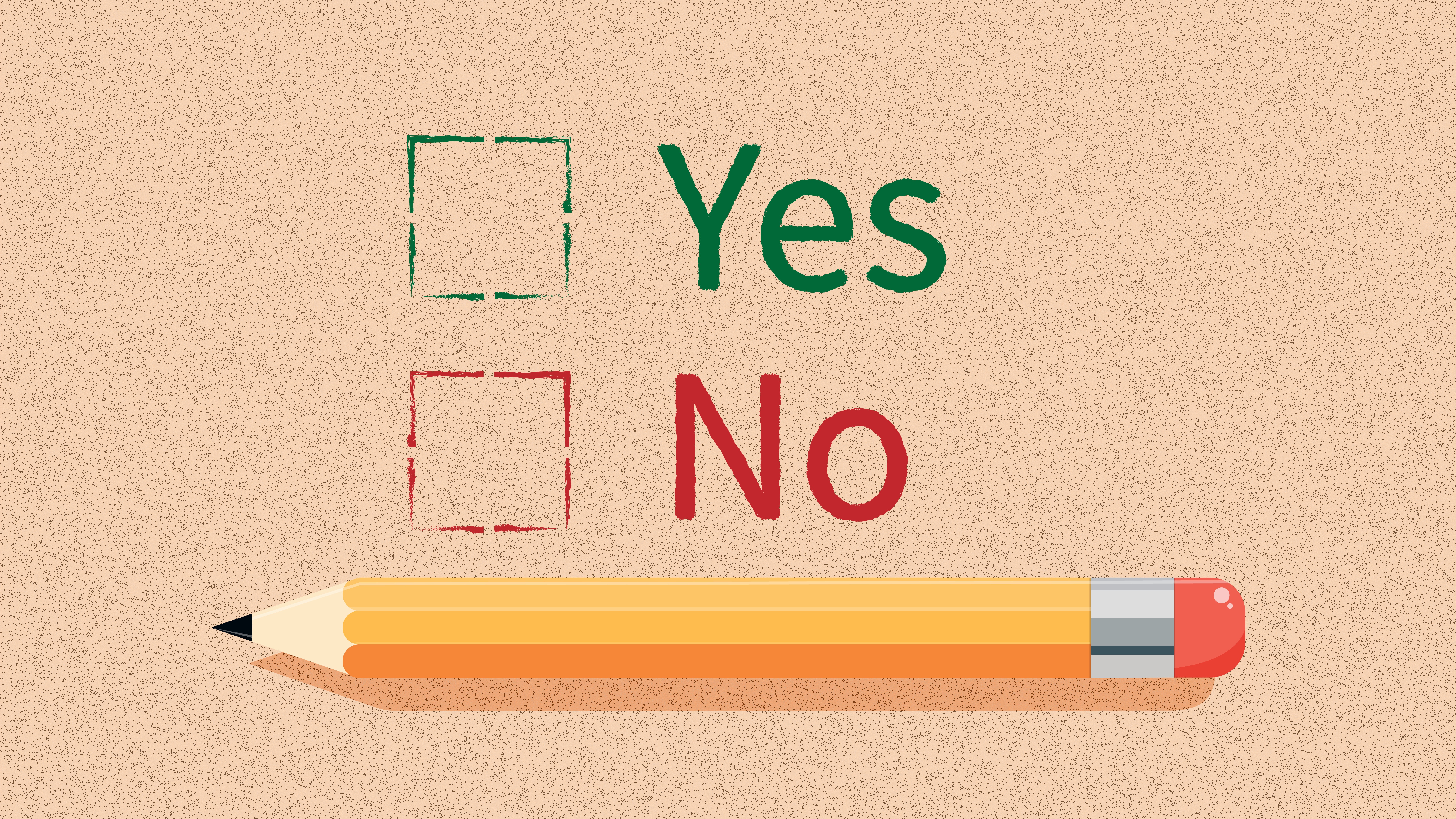 Yes or No checkboxes